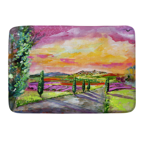 Ginette Fine Art A Sunny View In Umbria Italy Memory Foam Bath Mat