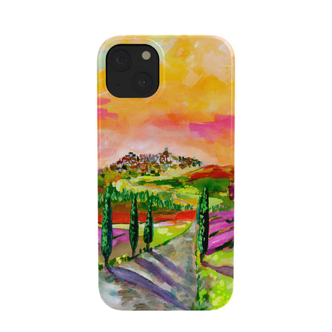Ginette Fine Art A Sunny View In Umbria Italy Phone Case