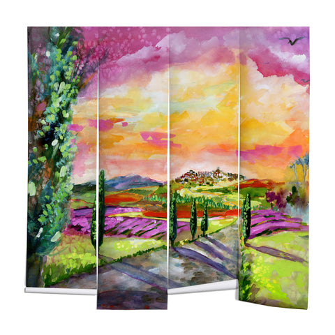 Ginette Fine Art A Sunny View In Umbria Italy Wall Mural