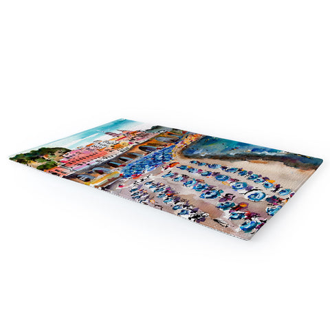 Ginette Fine Art Amalfi Coast Italy Beach Area Rug
