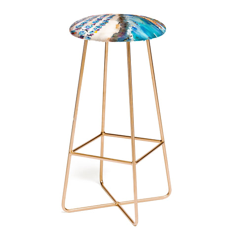 Ginette Fine Art Amalfi Coast Italy Beach Bar Stool