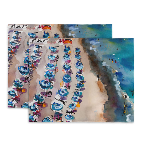 Ginette Fine Art Amalfi Coast Italy Beach Placemat