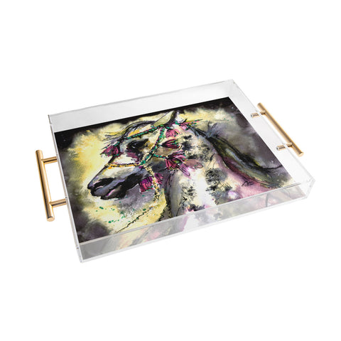 Ginette Fine Art Arabian Stallion With Headdress Acrylic Tray