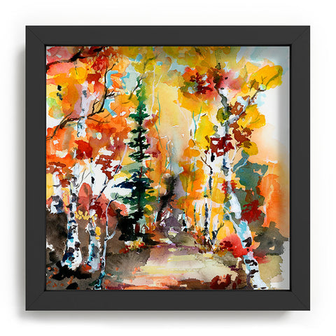 Ginette Fine Art Aspen Autumn Colors Recessed Framing Square