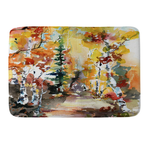 Ginette Fine Art Aspen Autumn Colors Memory Foam Bath Mat