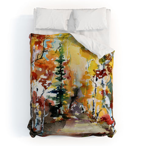 Ginette Fine Art Aspen Autumn Colors Duvet Cover