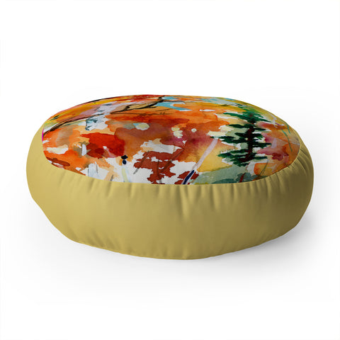 Ginette Fine Art Aspen Autumn Colors Floor Pillow Round