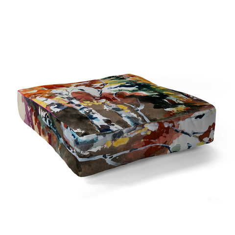 Ginette Fine Art Aspen Autumn Colors Floor Pillow Square