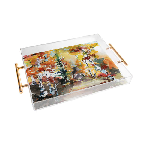 Ginette Fine Art Aspen Autumn Colors Acrylic Tray