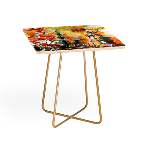 Ginette Fine Art Aspen Autumn Colors Side Table