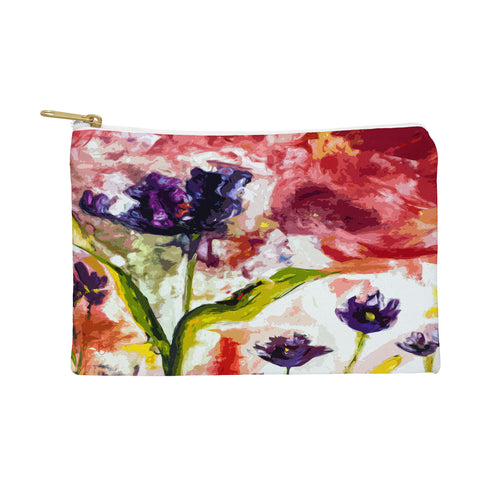 Ginette Fine Art Black Tulips Pouch