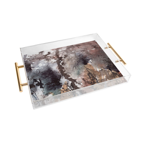 Ginette Fine Art Brown Grass Acrylic Tray