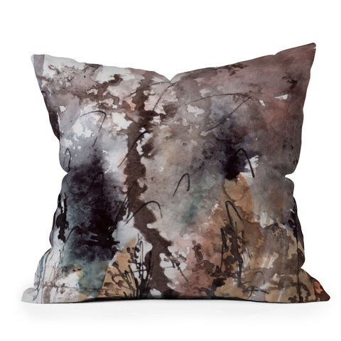 Ginette Fine Art Brown Grass Outdoor Throw Pillow