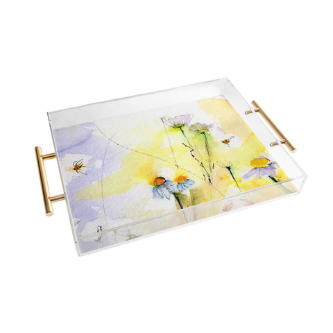 Ginette Fine Art Chamomile Song Acrylic Tray