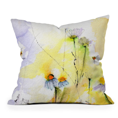 Ginette Fine Art Chamomile Song Outdoor Throw Pillow