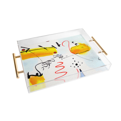 Ginette Fine Art Community Gathering Acrylic Tray