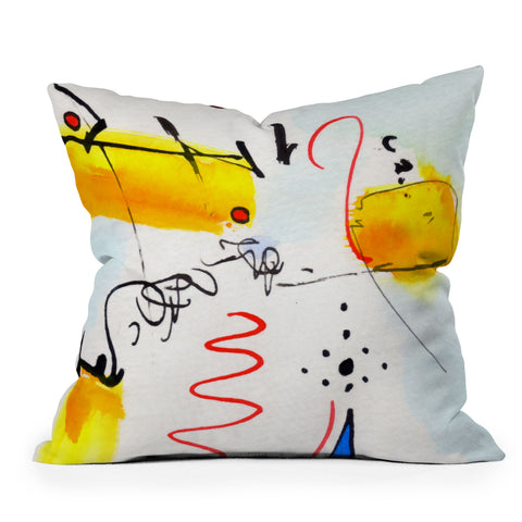 Ginette Fine Art Community Gathering Outdoor Throw Pillow