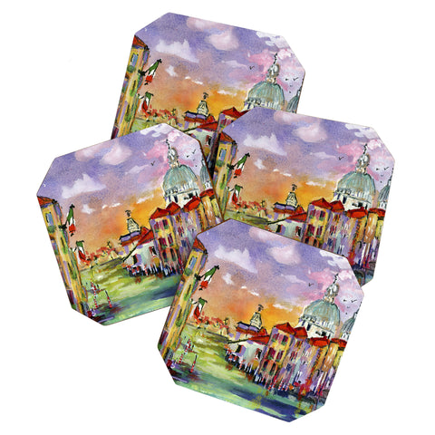 Ginette Fine Art Contemporary Italy Serenissima Coaster Set