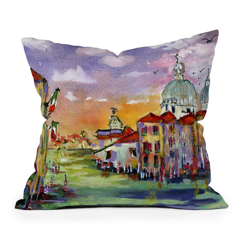 Ginette Fine Art Contemporary Italy Serenissima Outdoor Throw Pillow