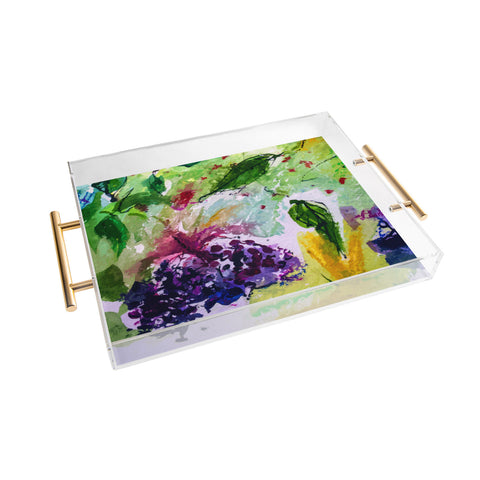 Ginette Fine Art Elder Berries Wild Fruit 2 Acrylic Tray