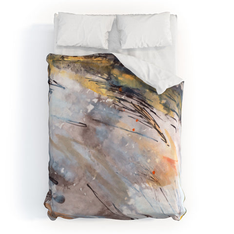 Ginette Fine Art Feathers In The Wind Duvet Cover