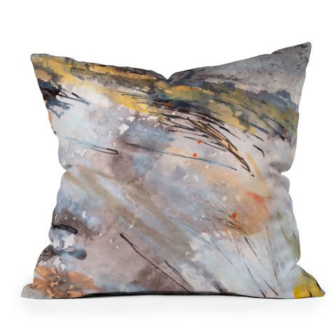 Ginette Fine Art Feathers In The Wind Outdoor Throw Pillow