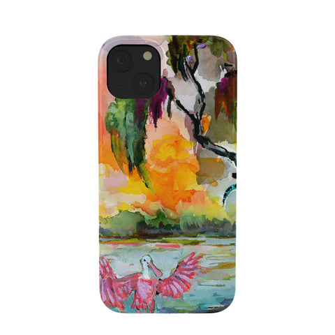 Ginette Fine Art Florida Spoonbill Wetland Phone Case
