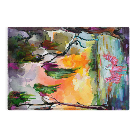 Ginette Fine Art Florida Spoonbill Wetland Outdoor Rug