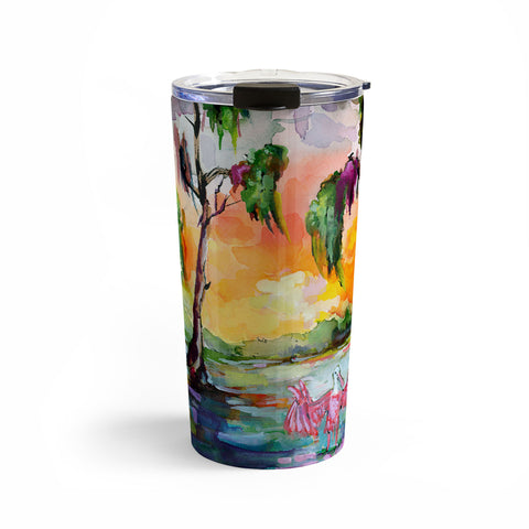 Ginette Fine Art Florida Spoonbill Wetland Travel Mug