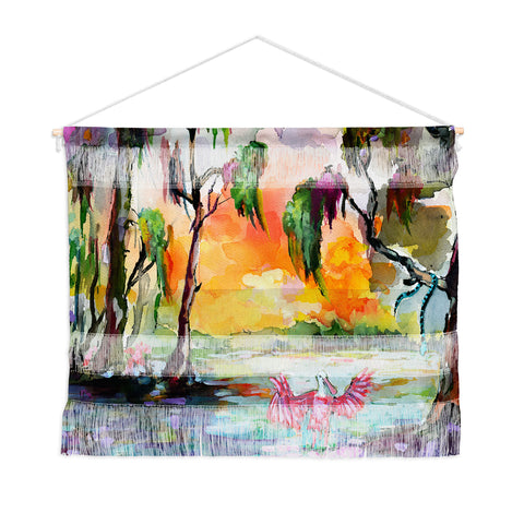Ginette Fine Art Florida Spoonbill Wetland Wall Hanging Landscape