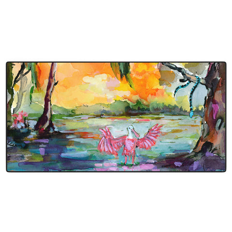 Ginette Fine Art Florida Spoonbill Wetland Desk Mat