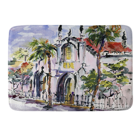 Ginette Fine Art French Huguenot Church Memory Foam Bath Mat