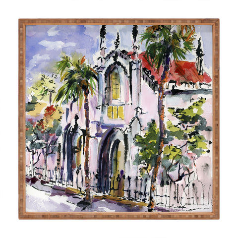 Ginette Fine Art French Huguenot Church Square Tray