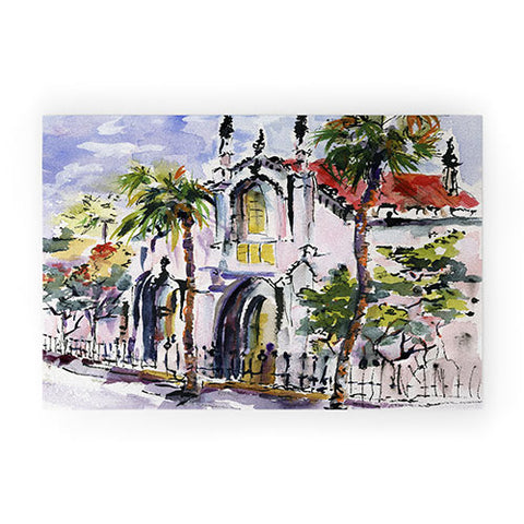 Ginette Fine Art French Huguenot Church Welcome Mat