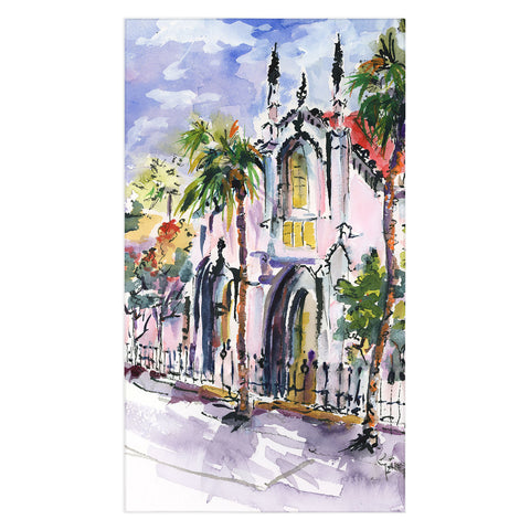 Ginette Fine Art French Huguenot Church Tablecloth