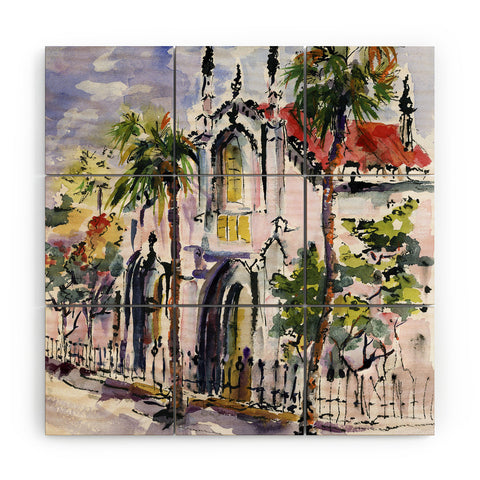 Ginette Fine Art French Huguenot Church Wood Wall Mural