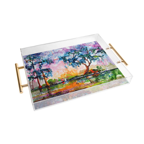 Ginette Fine Art Garden Of Good And Evil Savannah GA Acrylic Tray