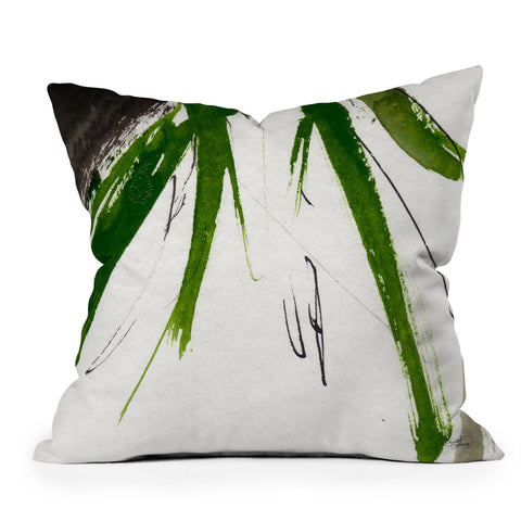 Ginette Fine Art Green Souls 2 Outdoor Throw Pillow