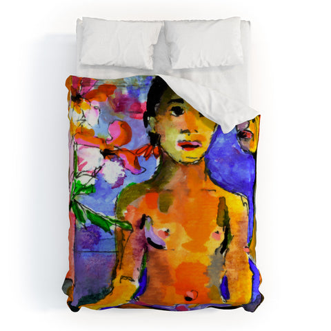 Ginette Fine Art Homage To Gaugin Tahiti Duvet Cover