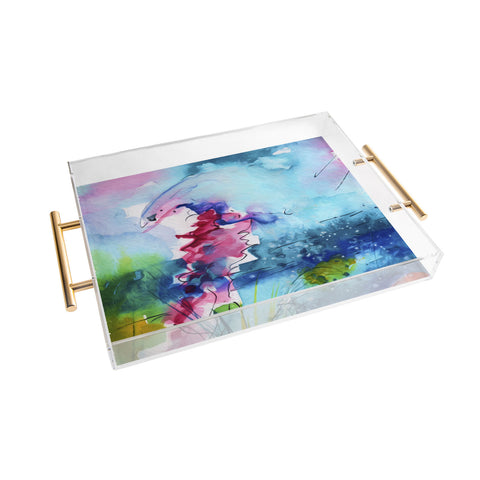 Ginette Fine Art I Love Jellyfish Acrylic Tray