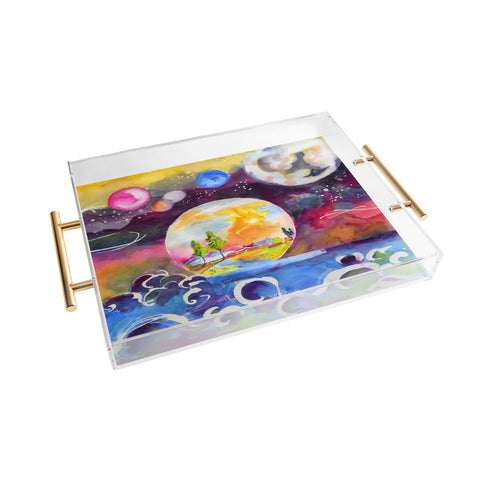 Ginette Fine Art Into The Future Acrylic Tray
