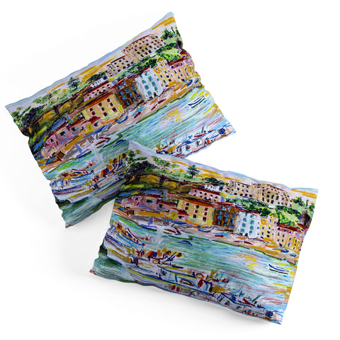 Ginette Fine Art Italy Summer Harbor Pillow Shams