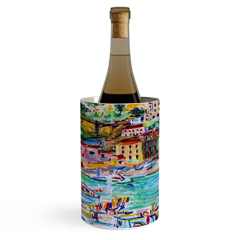 Ginette Fine Art Italy Summer Harbor Wine Chiller