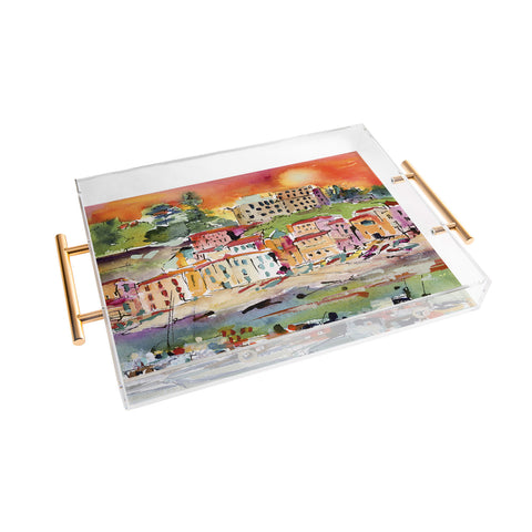 Ginette Fine Art Italy Summer In Sorrento Acrylic Tray