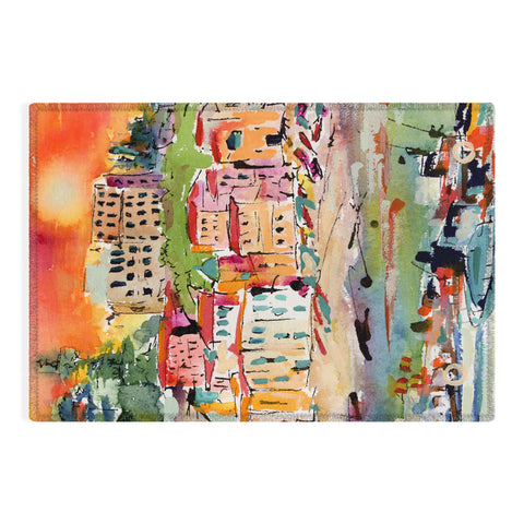 Ginette Fine Art Italy Summer In Sorrento Outdoor Rug
