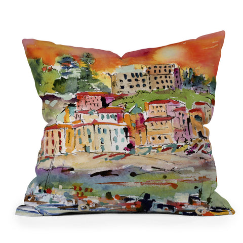 Ginette Fine Art Italy Summer In Sorrento Outdoor Throw Pillow