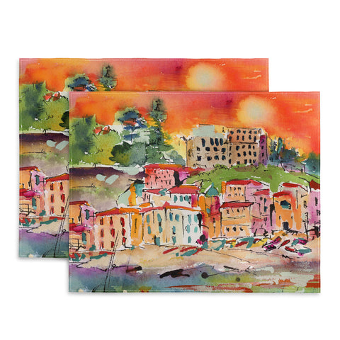 Ginette Fine Art Italy Summer In Sorrento Placemat