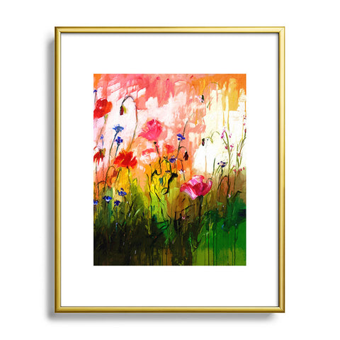 Ginette Fine Art Jardin Rose Metal Framed Art Print