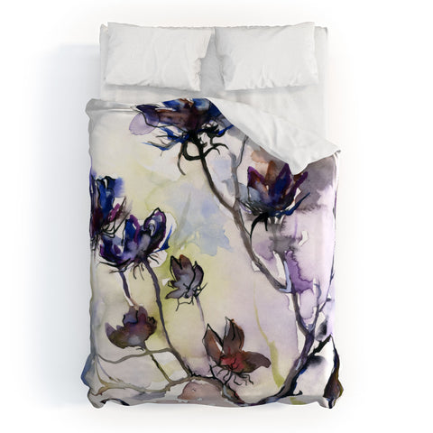 Ginette Fine Art Late Summer Seed Pods Duvet Cover