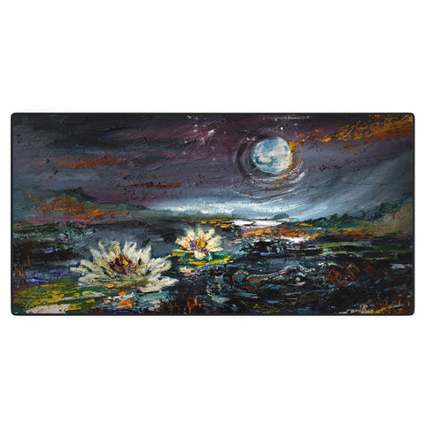 Ginette Fine Art Lily Under The Moon Desk Mat